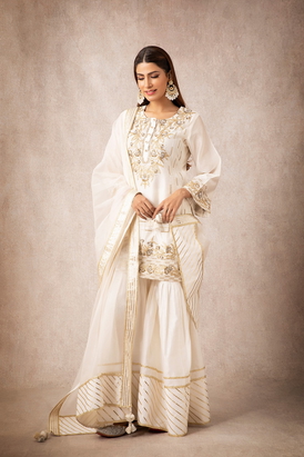 Karida Ivory Mehr Sharara Sets